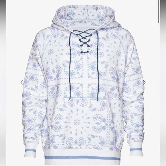 SER.O.YA FOSTER Bandanna Printed HOODIE NWT MSRP $295 Size M - Picture 3 of 7